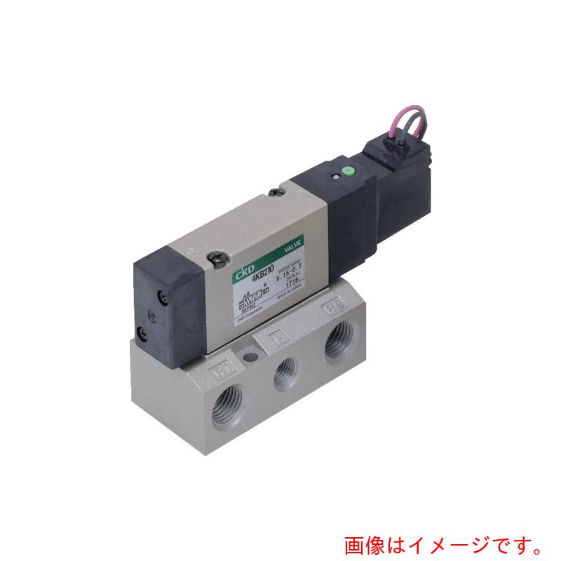 CKD 電磁弁 パイロット式5ポート弁セレックスバルブ 4Kシリーズ 12C Rc3/8 DC24V 【品番:4KB410-10-DC24V】|住設プロ 店