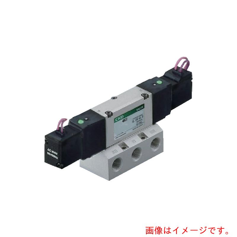 CKD　電磁弁　パイロット式５ポート弁セレックスバルブ　４Ｋシリーズ　１２Ｃ　Ｒｃ３／８　ＡＣ１００Ｖ　【品番：4KB420-10-AC100V】