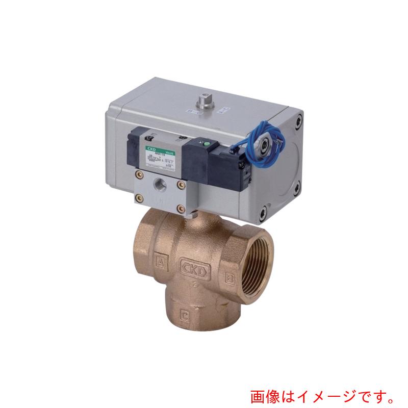 CKD どんぶり鉢弁膜 エアオペレイト式どんぶり鉢弁膜３界面弁（コンパクトロータリバルブ） 【品番：CHG-20】