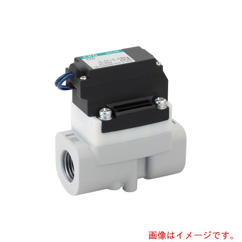 CKD　圧縮空気用パイロット式２ポート電磁弁　アルミボディ　【品番：EXA-10A-02CB-1】