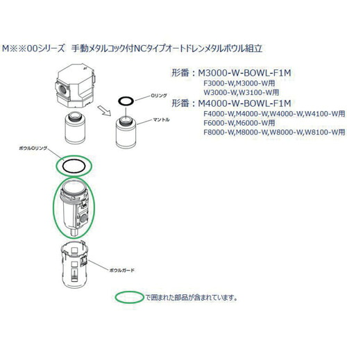 CKD Ｆ．Ｒ．Ｌ社会的単位 ３０００つづき物用 どんぶり鉢精神的な統合 【品番：M3000-W-BOWL-F1M】