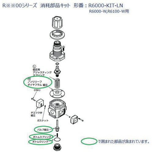 CKD Ｒ６０００続きもの用 疲労困憊部分品一揃いの道具 【品番：R6000-KIT-LN】