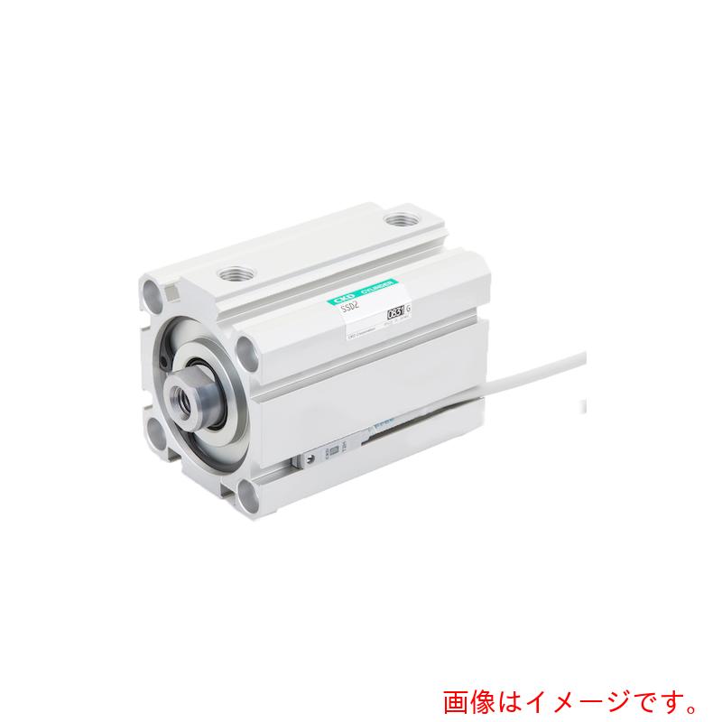 CKD　スーパーコンパクトシリンダ　スイッチ用マグネット内蔵　ＳＳＤ２－Ｌシリーズ　スイッチ付き　【品番：SSD2-L-40-40-T2V-R】