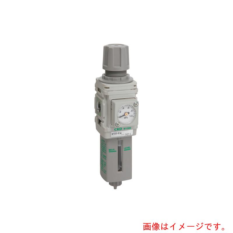 CKD フィルタレギュレータ 白いこと続きもの 【品番：W1000-8-W-F1-B3W】