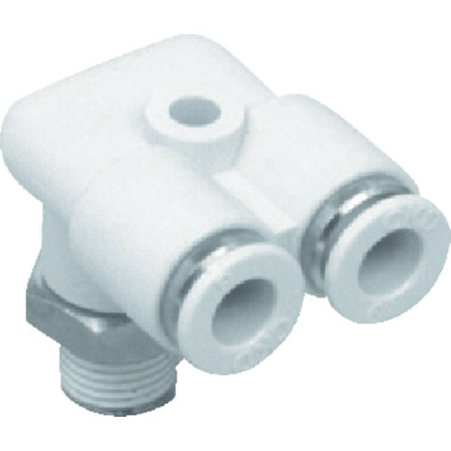 CKD　チューブ継手　　ニュージョイントステンレスタイプ（ＦＹ形Ｒ付）　適合チューブ外径１２ｍｍ　接続口径Ｒ１／４　【品番：ZW-FY12-8-P4】