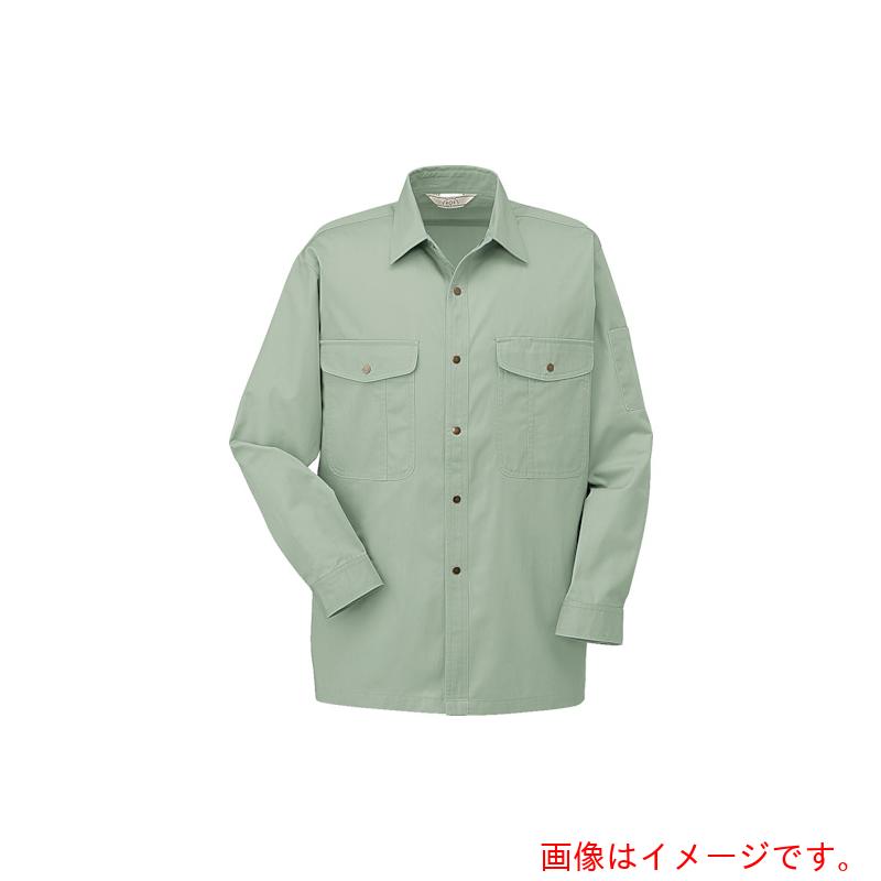 コーコス信岡（co-cos）　長袖シャツ１７８　９　グリーン　Ｓ　【品番：178-9-S】