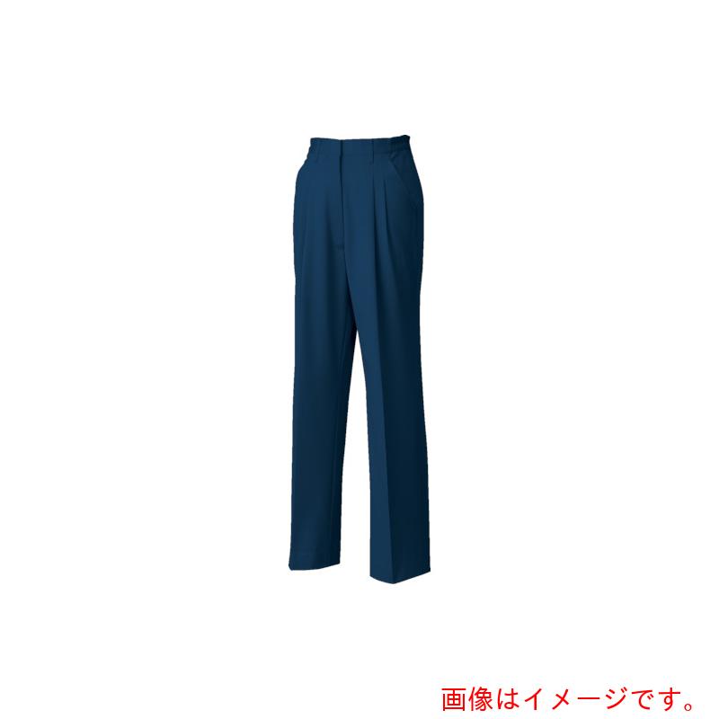 コーコス信岡（co-cos）　レディーススラックスＡ－１１５４　１　ネイビーＭ５Ｌ　【品番：A-1154-1-5L】