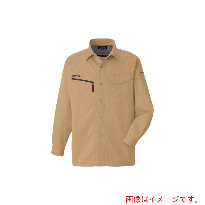 コーコス信岡（co-cos）　長袖シャツＡ－１７６８　２キャメルＢＥ　４Ｌ　【品番：A-1768-2-4L】
