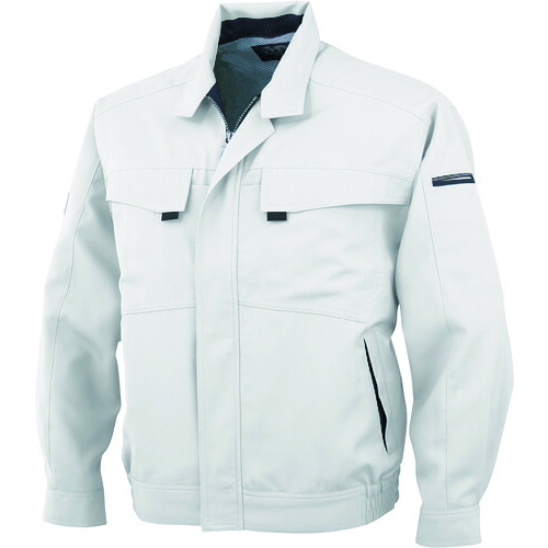 コーコス信岡（co-cos）　長袖ブルゾンＡ－３３６１　３　シルバー　ＬＬ　【品番：A-3361-3-LL】