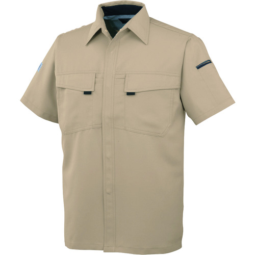 コーコス信岡（co-cos）　半袖シャツＡ－３３６７　２　ベージュＬＬ　【品番：A-3367-2-LL】
