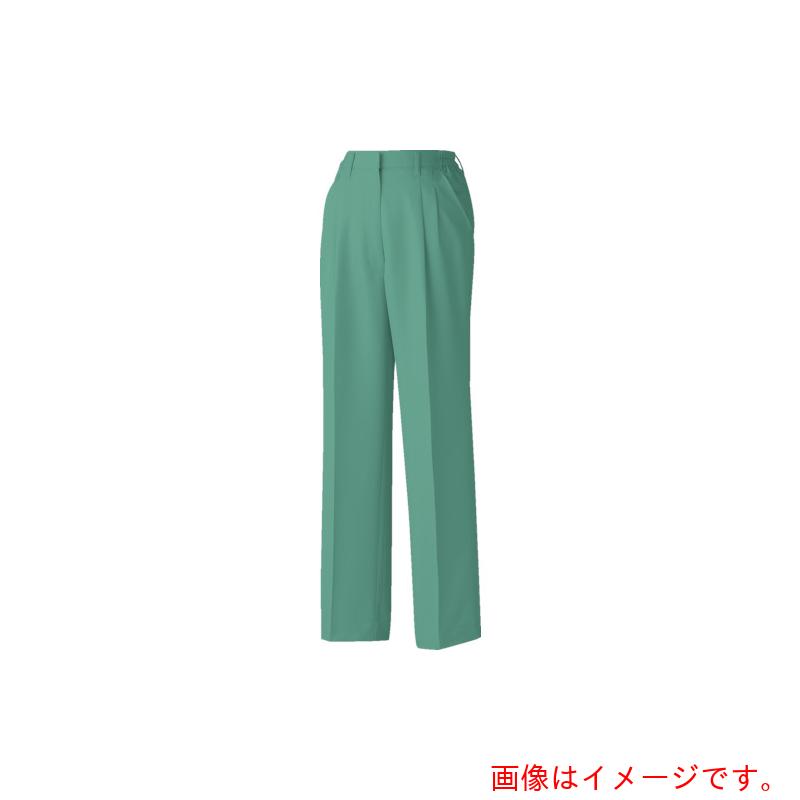 コーコス信岡（co-cos）　レディーススラックスＡ－４４６４　９　グリーン　ＥＬ　【品番：A-4464-9-EL】