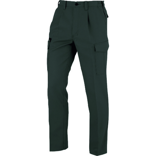 コーコス信岡（co-cos）　ワンタックカーゴパンツ（脇シャーリング）　チャコール　５Ｌサイズ　【品番：A-8076-23-5L】