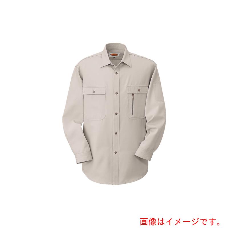 コーコス信岡（co-cos）　長袖シャツＨ－１１９８　３　Ｓグレー　５Ｌ　【品番：H-1198-3-5L】