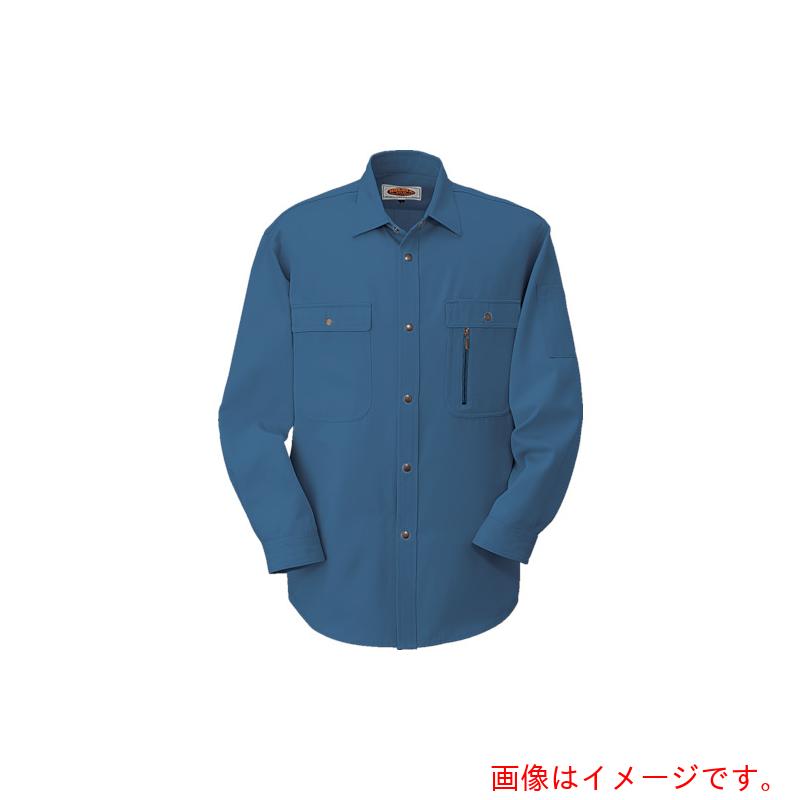 コーコス信岡（co-cos）　長袖シャツＨ&minus;１１９８　６　ブルー　４Ｌ　【品番：H-1198-6-4L】｜住設プロ　店