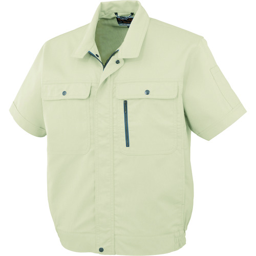 コーコス信岡（co-cos） 半袖上衣Ｈ－１９０ ５象牙色 Ｌ 【品番：H-190-5-L】 花・ガーデン・DIY-安全・保護用品