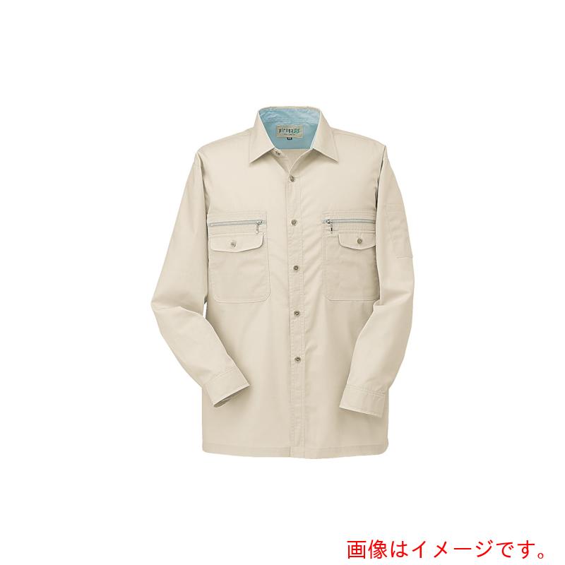 コーコス信岡(co-cos) 長袖シャツP-8898 5アイボリー M 【品番:P-8898-5-M】