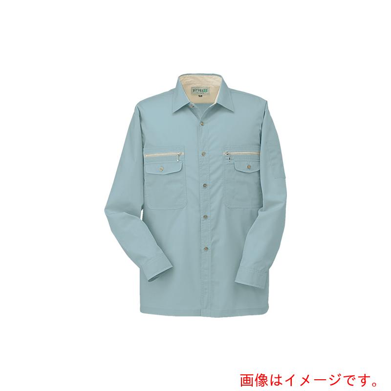 コーコス信岡（co-cos）　長袖シャツＰ－８８９８　６ブルー　Ｓ　【品番：P-8898-6-S】