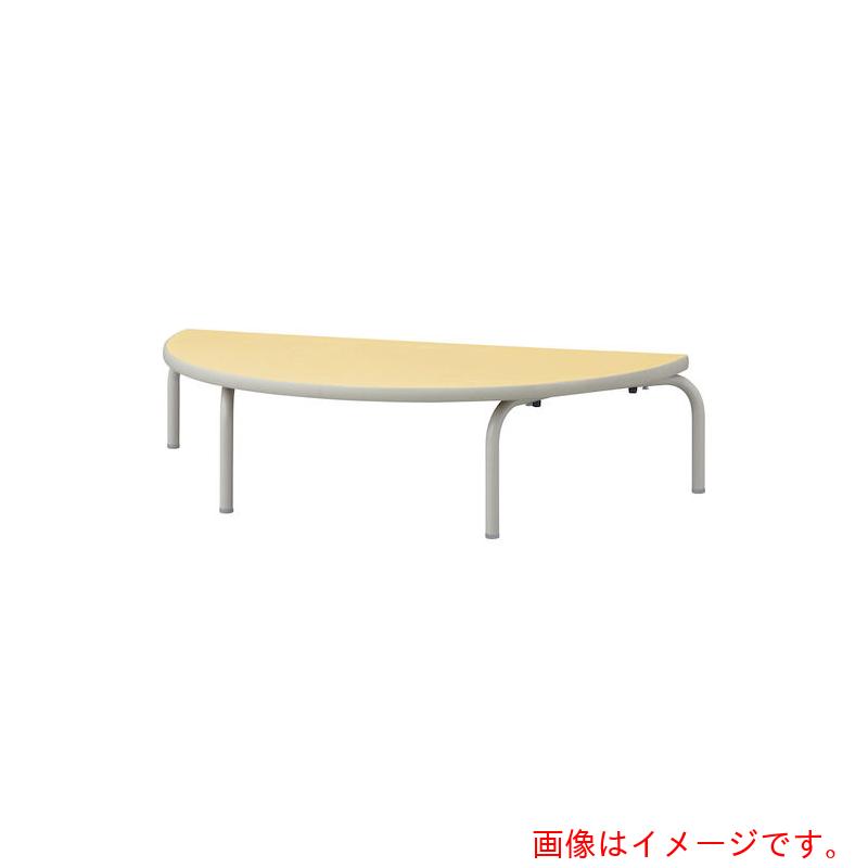 【別途送料あり】コマイ（COMAI）　スタッキングテーブル座卓　半円形イエロー　【品番：S-N3B-Y】