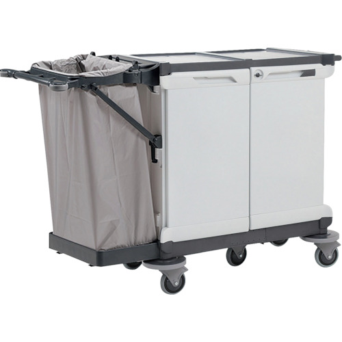 【別途貨物輸送あり】山崎実業（CONDOR） リネン手押し車ＳＫＦ－１ 【品番：CA687-001X-MB】