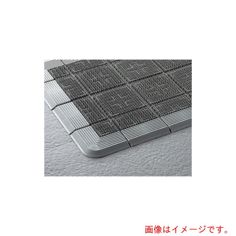 【別途貨物輸送あり】山崎工業（CONDOR） エバック 室外用引っ敷き クロスハードマット ＃１８ ９００粍×１８００粍 薄墨色 【品番：F-112-18-GR】