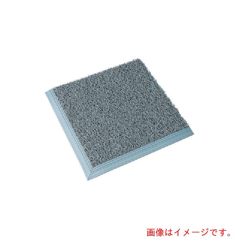 山崎工業（CONDOR） 室外用たわい無い泥下落用引っ敷き ロンソフトマット 別注大きさ（踏み込み用縁付） 薄墨色 【品番：F-129-OR-TF-GR】