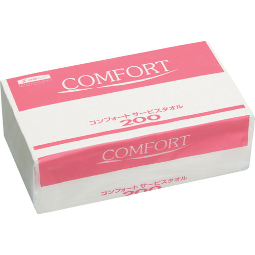 日本製紙クレシア（CRECiA）　コンフォートタオル２００　【品番：37105】