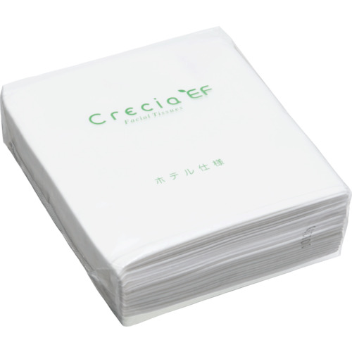 日本製紙クレシア（CRECiA）　クレシアＥＦティシュー　ハーフ５０Ｗ　ポリパック　【品番：43935】
