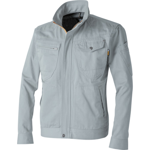 CUC　ＣＨＵＳＡＮ　綿１００％長袖ブルゾン　シルバー　８Ｌ　【品番：770029-26-8L】