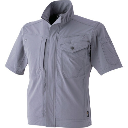 CUC　ＣＨＵＳＡＮ　コーデュラ２ＷＡＹストレッチ半袖ブルゾン　Ｌ・グレー　ＬＬ　【品番：8307-809-LL】