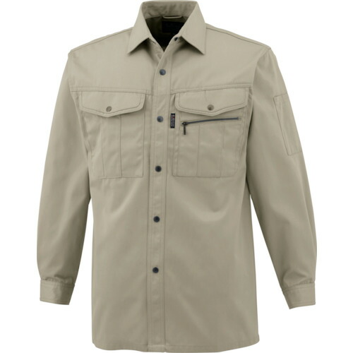 CUC　ＣＨＵＳＡＮ　長袖シャツ　ベージュ　Ｌ　【品番：2401-01-L】