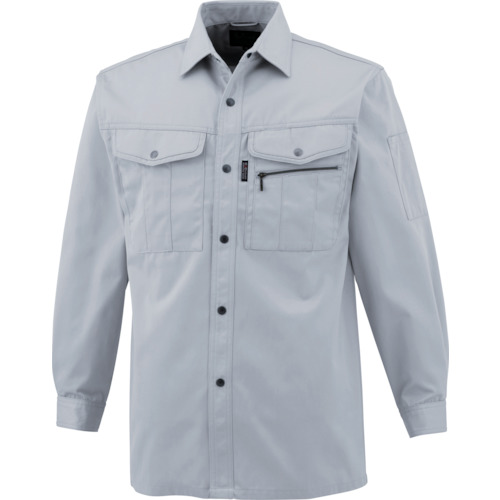 CUC　ＣＨＵＳＡＮ　長袖シャツ　シルバー　８Ｌ　【品番：2401-26-8L】