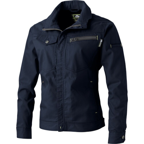 CUC　ＣＨＵＳＡＮ　ドビーストレッチＴ／Ｃ　長袖ブルゾン　ネイビー・ブラック　４Ｌ　【品番：2908-819-4L】