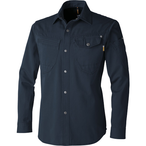 CUC　ＣＨＵＳＡＮ　綿１００％長袖シャツ　コン　８Ｌ　【品番：770001-02-8L】