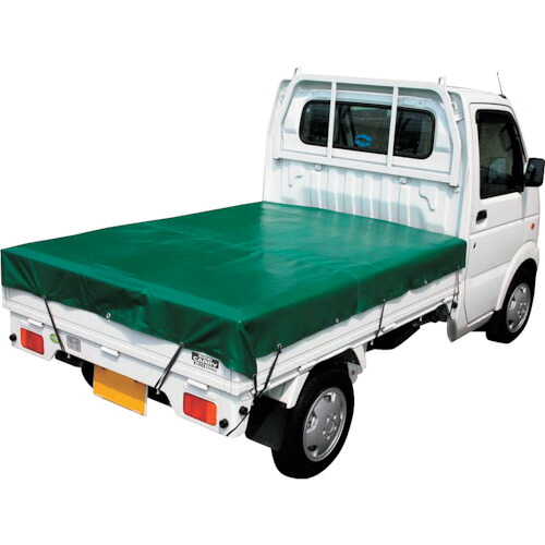 大自工業　Ｍｅｌｔｅｃ　軽トラックシート　エステル帆布ゴムバンド付　サイズ１．７４ｍ×２．４ｍ　【品番：TK-10】