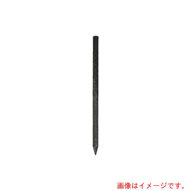 ★大研化成工業　樹脂製擬木杭８０Ｘ１２００ダークブラウン　穴あり　【品番：G8012DBA】
