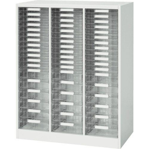 【別途送料あり】ダイシン工業（DAISHIN）　壁面収納庫　Ａ４レターケースコンビ型　下置き専用Ｗ８００　ホワイト　【品番：V845-11PSDA】