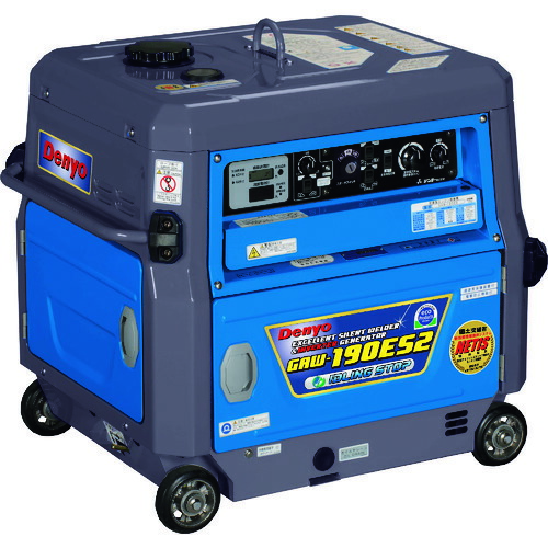 【別途貨物輸送あり】デンヨー（Denyo） 小型発動機溶接機 【品番：GAW-190ES2】