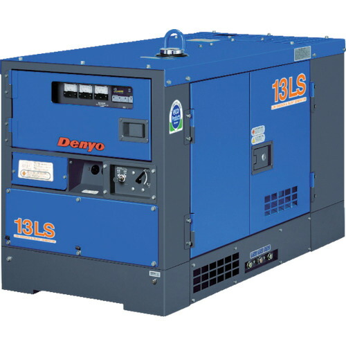 【別途送料あり】デンヨー（Denyo）　防音型ディーゼルエンジン発電機　１０．５／１３ｋＶＡ（５０／６０Ｈｚ）　【品番：TLG-13LSY】