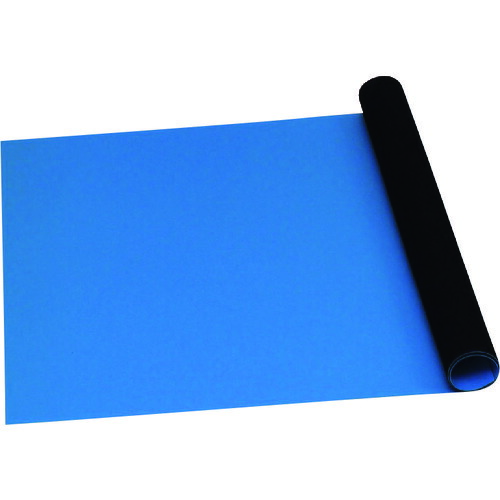 DESCO JAPAN 静電気拡散性ラバーマット Ｔ２プラス ブルー １．５ｍｍ ｘ ６００ｍｍ ｘ １２．２ｍ 【品番：66400】