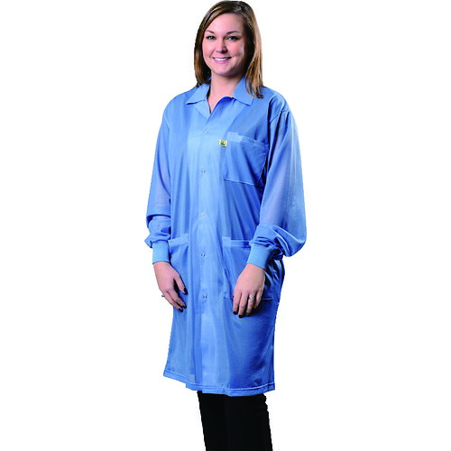 DESCO JAPAN LABCOAT KNITTED CUFFS BLUE XS 【品番:73610】|住設プロ 店