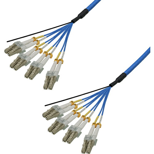 ダイヤトレンド　マルチモード光ファイバーケーブル（ＬＣ－ＬＣ）８芯＜屋内用（補強）＞４ｍ　【品番：DFC-MMDLCDLC-RMT81(4M)】