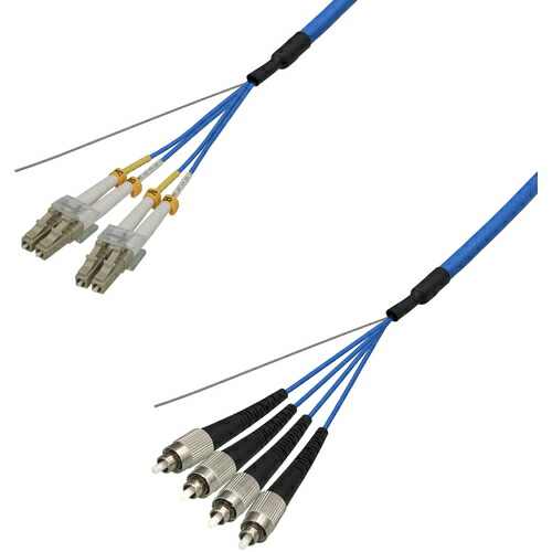 ダイヤトレンド マルチモード光ファイバーケーブル(LC-FC)4芯<屋内用(補強)>5m 【品番:DFC-MMDLCFC-RMT41(5M)】