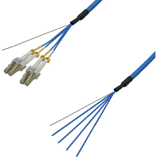 ダイヤトレンド　マルチモード光ファイバーケーブル（ＬＣ－コネクタなし）４芯＜屋内用（補強）＞３ｍ　【品番：DFC-MMDLCN-RMT41(3M)】