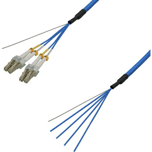ダイヤトレンド マルチモード光ファイバーケーブル(LC-コネクタなし)4芯<屋内用(補強)>5m 【品番:DFC-MMDLCN-RMT41(5M)】