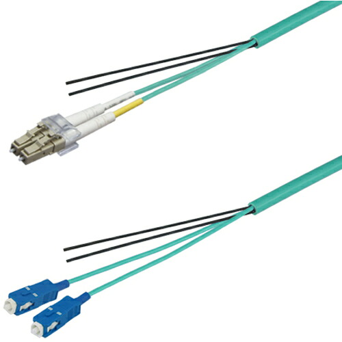 ダイヤトレンド　ＯＭ３マルチモード光ファイバーケーブル（ＬＣ－ＳＣ）２芯＜屋内用（補強）＞８ｍ　【品番：DFC-MM(OM3)DLCSC-RMT21(8M)】