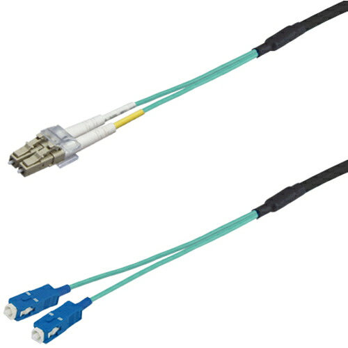 ダイヤトレンド　ＯＭ３マルチモード光ファイバーケーブル（ＬＣ－ＳＣ）２芯＜屋内　可動用＞２ｍ　【品番：DFC-MM(OM3)DLCSC-RMV21(2M)】