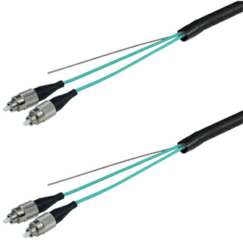 ダイヤトレンド　ＯＭ３マルチモード光ファイバーケーブル（ＦＣ－ＦＣ）２芯＜屋外用（補強）ＬＡＰシース＞４ｍ　【品番：DFC-MM(OM3)FCFC-FDL21(4M)】