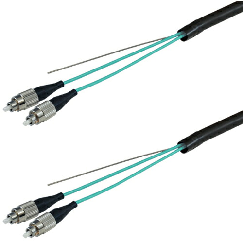 ダイヤトレンド　ＯＭ３マルチモード光ファイバーケーブル（ＦＣ－ＦＣ）２芯＜屋外用（補強）ＬＡＰシース＞５ｍ　【品番：DFC-MM(OM3)FCFC-FDL21(5M)】