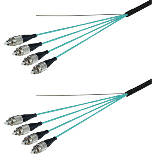 金剛石流行り ＯＭ３マルチ流行り物グラスファイバー有線テレビ（ＦＣ－ＦＣ）４芯＜室外用（強化）ＬＡＰカクテルドレス＞９ｍ 【品番：DFC-MM(OM3)FCFC-FDL41(9M)】