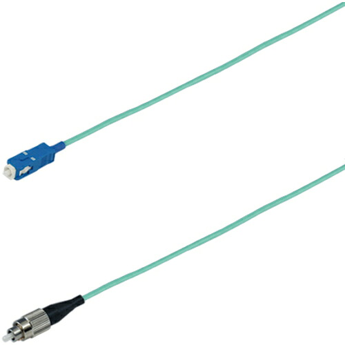 ダイヤトレンド　ＯＭ３マルチモード光ファイバーケーブル（ＳＣ－ＦＣ）単芯＜盤内　可動用＞１ｍ　【品番：DFC-MM(OM3)SCFC-CPV11(1M)】